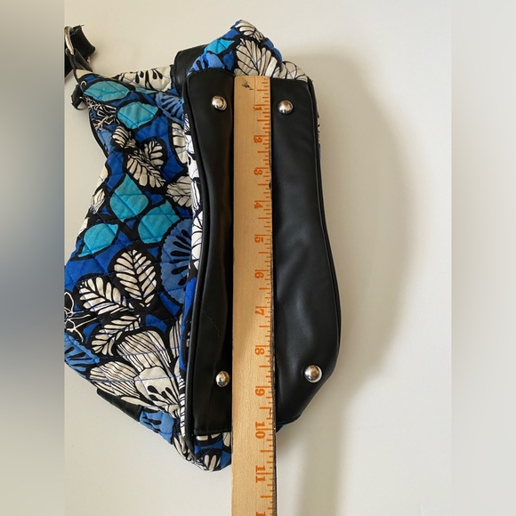 Vera Bradley Emily Satchel Purse Blue Bayou - Picture 3 of 10